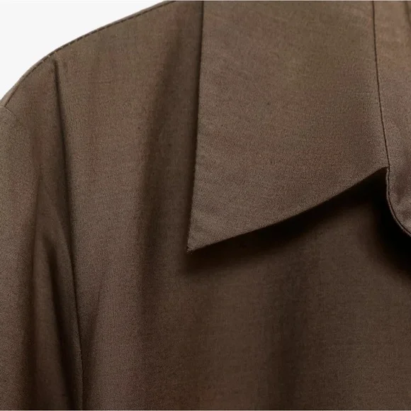 ZW COLLECTION POPLIN SHIRT DRESS - Picture 10 of 10